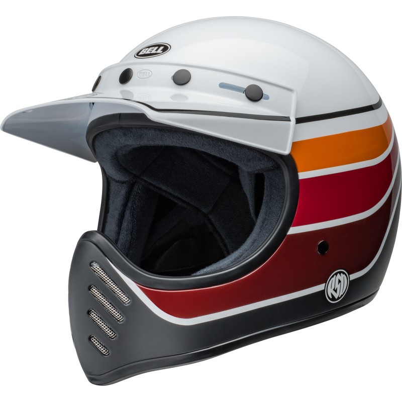 Casco BELL Moto-3 - RSD Saddleback Satin/Gloss White/Black - motoscamaralweb.com Casco BELL Moto-3 - RSD Saddleback Satin/Gloss White/Black - motoscamaralweb.com