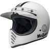 Casco BELL Moto-3 - Steve McQueen Gloss White/Black - motoscamaralweb.com