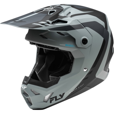 Casco FLY RACING Formula CP Krypton - Gris Mate / Negro - motoscamaralweb.com