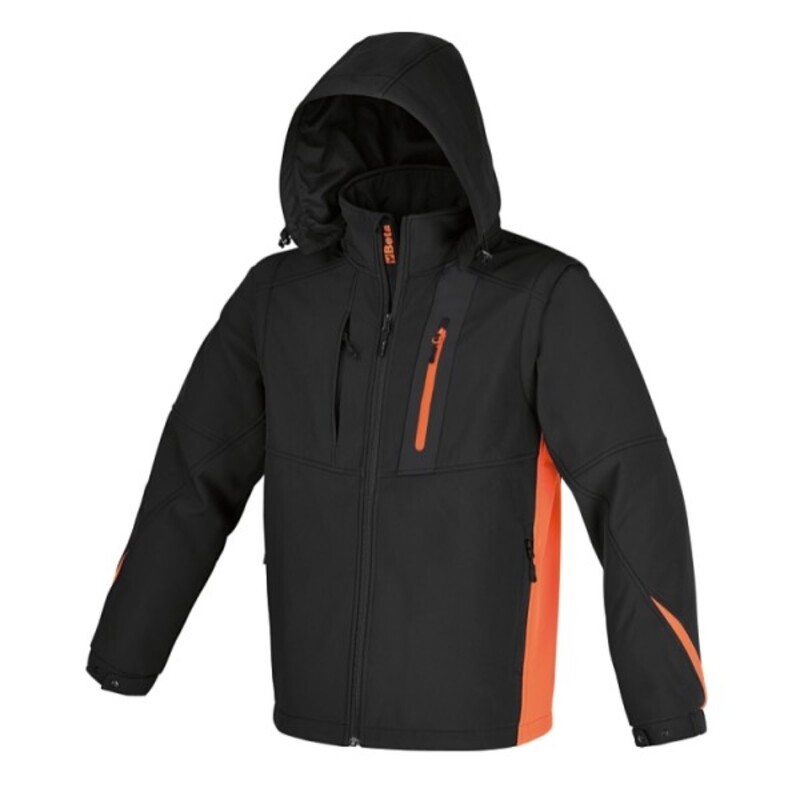 Abrigo BETA de material softshell. con capucha y mangas separables. talla M - motoscamaralweb.com Abrigo BETA de material softshell. con capucha y mangas separables. talla M - motoscamaralweb.com