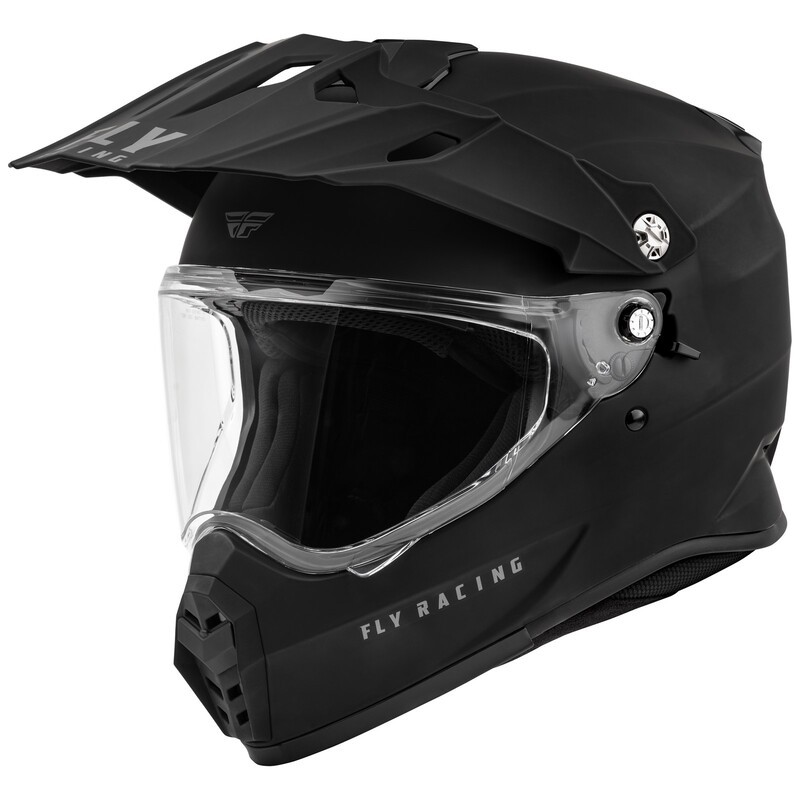 Casco FLY RACING Trekker Solid - Negro mate - motoscamaralweb.com Casco FLY RACING Trekker Solid - Negro mate - motoscamaralweb.com