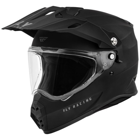 Casco FLY RACING Trekker Solid - Negro mate - motoscamaralweb.com