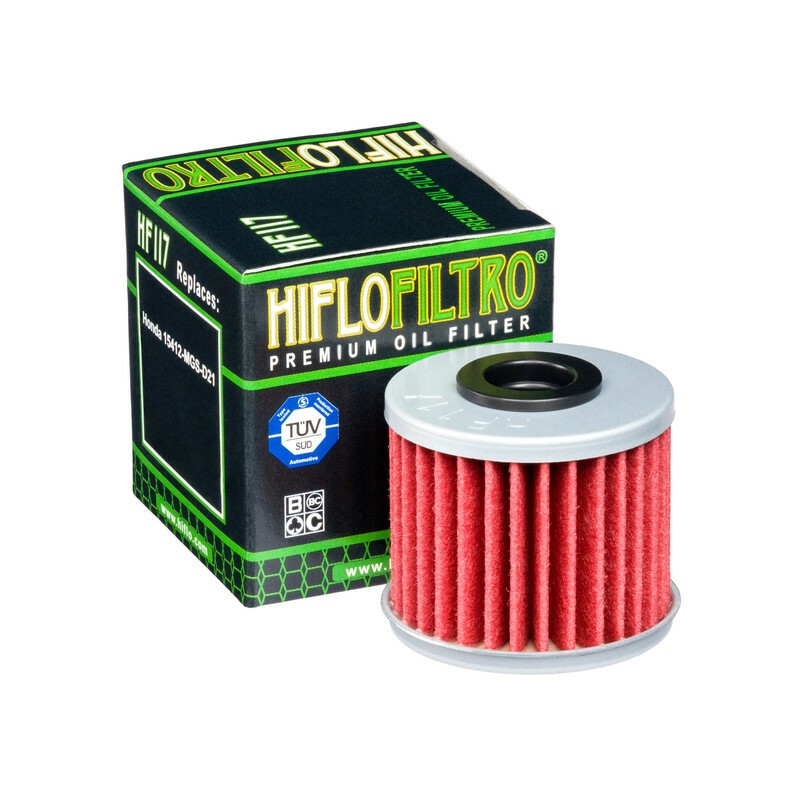 Filtro de aceite HIFLOFILTRO - HF117 - motoscamaralweb.com Filtro de aceite HIFLOFILTRO - HF117 - motoscamaralweb.com