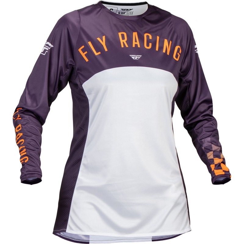 Camiseta mujer FLY RACING Lite - Deep Purple / Blanco / Neon Coral - motoscamaralweb.com Camiseta mujer FLY RACING Lite - Deep Purple / Blanco / Neon Coral - motoscamaralweb.com