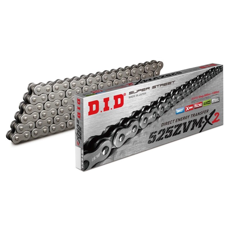 Cadena D.I.D 525ZVM-X2 X-Ring - Paso 525 - motoscamaralweb.com Cadena D.I.D 525ZVM-X2 X-Ring - Paso 525 - motoscamaralweb.com