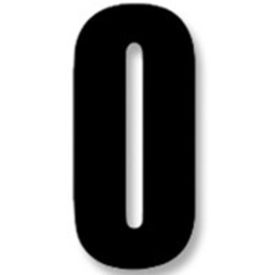 Numeros de carrera negro - Pack de 3 uds Blackbird Crystal5027/20/0 - motoscamaralweb.com