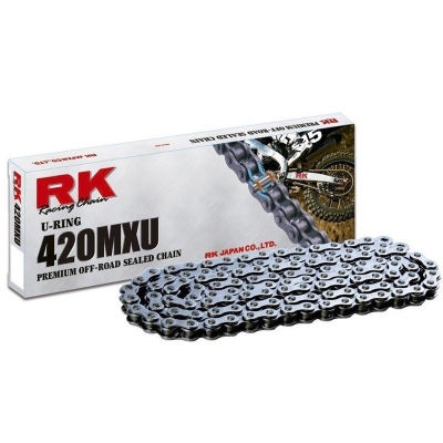 Cadena RK 420MXU con 132 eslabones negro - motoscamaralweb.com