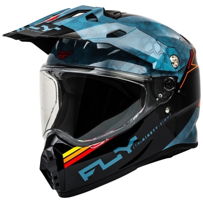 Casco FLY RACING Trekker Kryptek Conceal - Pizarra / Negro / Rojo - motoscamaralweb.com