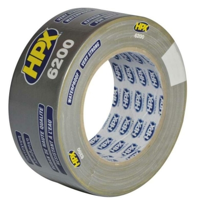 Rollo de cinta americana 50mmx25m. Color plata. HPX6200 - motoscamaralweb.com