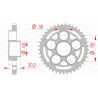 Corona AFAM acero estándar 50800 - Paso 525 - motoscamaralweb.com