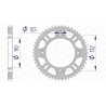 Corona AFAM aluminio 72102 - Paso 428 - motoscamaralweb.com