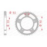 Corona AFAM acero estándar 86603 - Paso 530 - motoscamaralweb.com