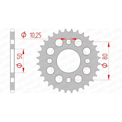 Corona AFAM acero estándar 92127 - Paso 420 - motoscamaralweb.com