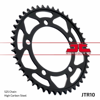 Corona JT 10 de acero con 44 dientes - motoscamaralweb.com