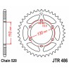 Corona JT SPROCKETS acero estándar 486 - Paso 520 - motoscamaralweb.com