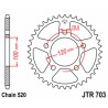 Corona JT SPROCKETS acero estándar 703 - Paso 520 - motoscamaralweb.com