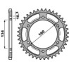 Corona PBR acero C45 estándar 4405 - 525 - motoscamaralweb.com