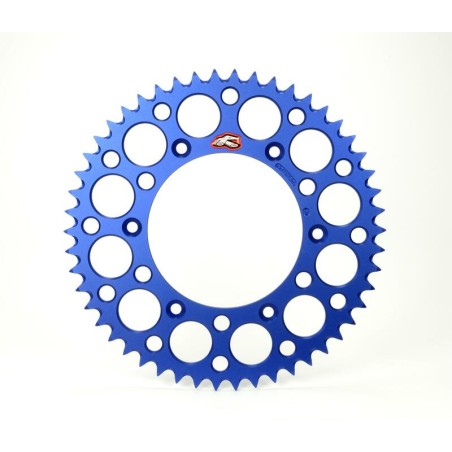 Corona RENTHAL aluminio ultraligera autolimpiable anodizada HA - Paso 520 - motoscamaralweb.com