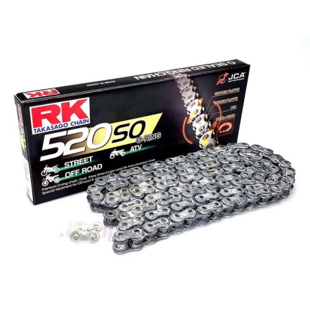 Cadena RK 520SO con 86 eslabones negro - motoscamaralweb.com