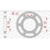 Corona AFAM acero estándar 59104 - Paso 428 - motoscamaralweb.com