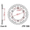 Corona JT 1306 de acero con 41 dientes - motoscamaralweb.com