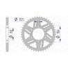 Corona AFAM aluminio 17606 - Paso 520 - motoscamaralweb.com