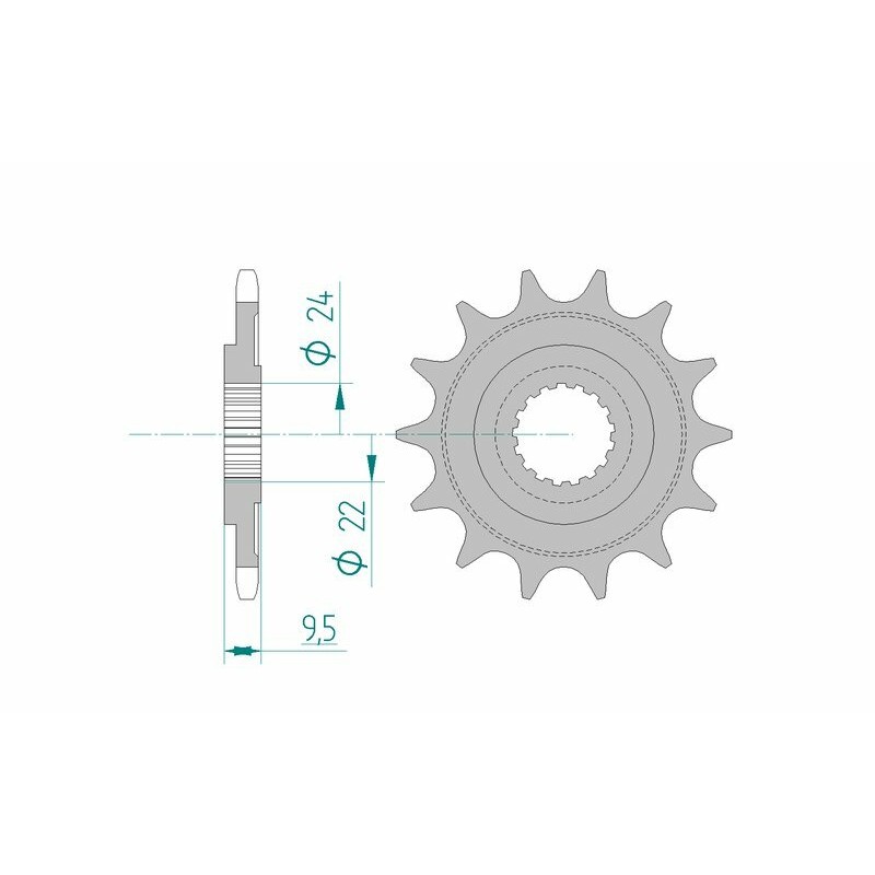 Piñón AFAM acero estándar 20311 - Paso 520 - motoscamaralweb.com Piñón AFAM acero estándar 20311 - Paso 520 - motoscamaralweb.com