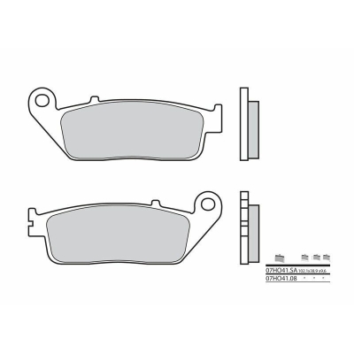 Pastillas de freno orgánicas Brembo 07HO4108 - motoscamaralweb.com