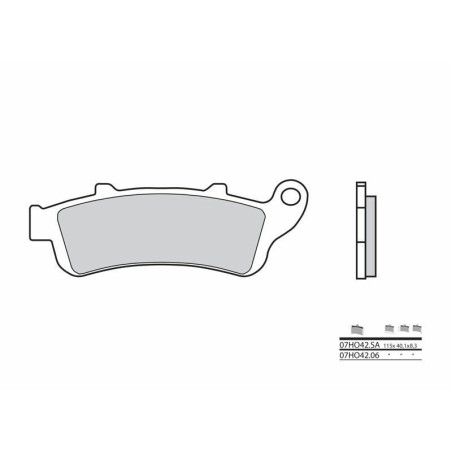 Pastillas de freno orgánicas Brembo 07HO4206 - motoscamaralweb.com