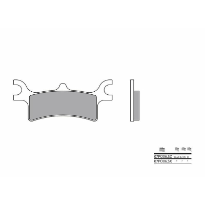 Pastillas de freno sinterizadas Brembo 07PO06SD - motoscamaralweb.com