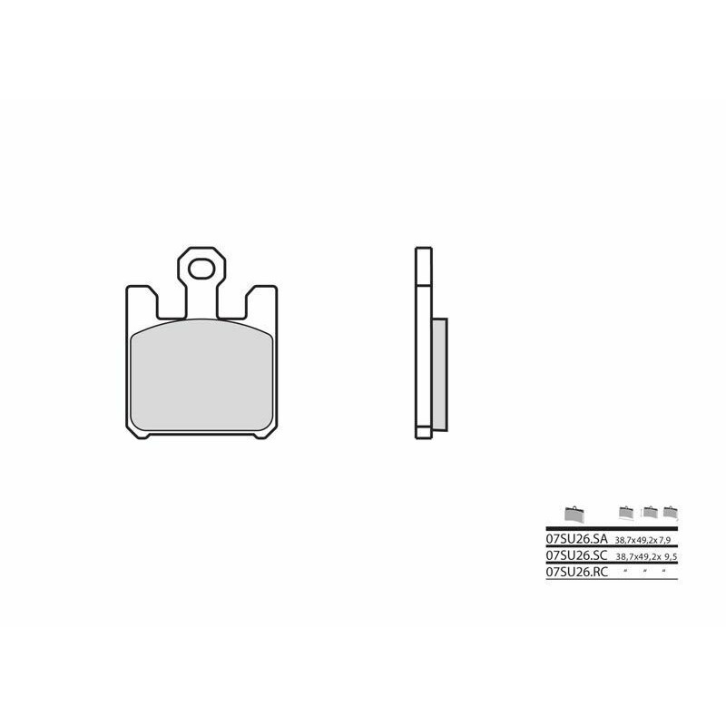 Pastillas de freno sinterizadas Brembo 07SU26SA - motoscamaralweb.com Pastillas de freno sinterizadas Brembo 07SU26SA - motoscamaralweb.com
