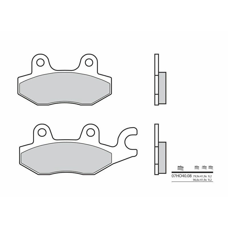 Pastillas de freno orgánicas Brembo 07HO4008 - motoscamaralweb.com Pastillas de freno orgánicas Brembo 07HO4008 - motoscamaralweb.com