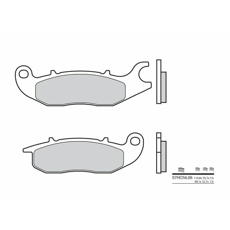 Pastillas de freno orgánicas Brembo 07HO5606 - motoscamaralweb.com Pastillas de freno orgánicas Brembo 07HO5606 - motoscamaralweb.com