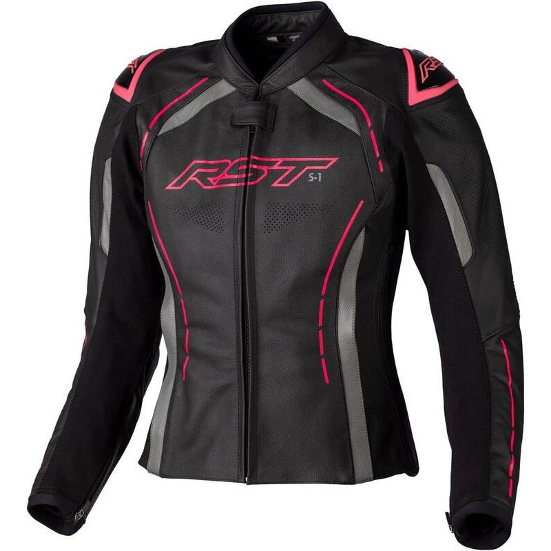 Chaqueta de Piel (Mujer) RST S-1 CE Rosa Flúor. Talla 10/S - motoscamaralweb.com Chaqueta de Piel (Mujer) RST S-1 CE Rosa Flúor. Talla 10/S - motoscamaralweb.com
