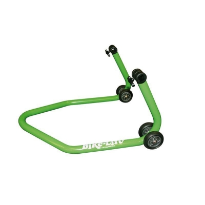 Caballete trasero universal BIKE LIFT verde con soportes de goma en L- RS-17 - motoscamaralweb.com