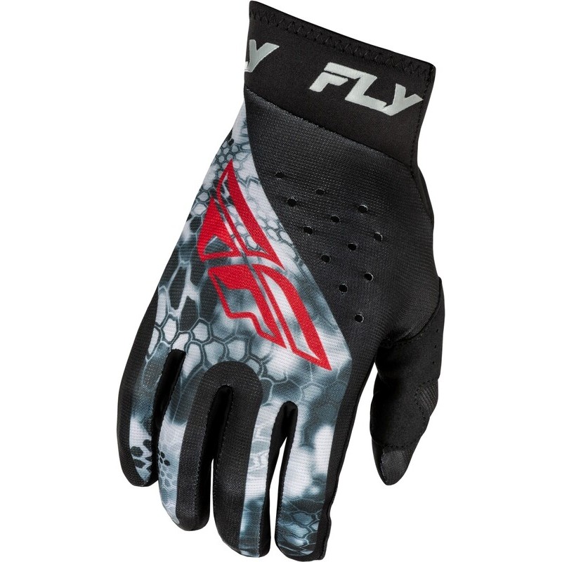 Guantes FLY RACING Pro Lite Kryptek - Negro / Rojo / Gris - motoscamaralweb.com Guantes FLY RACING Pro Lite Kryptek - Negro / Rojo / Gris - motoscamaralweb.com
