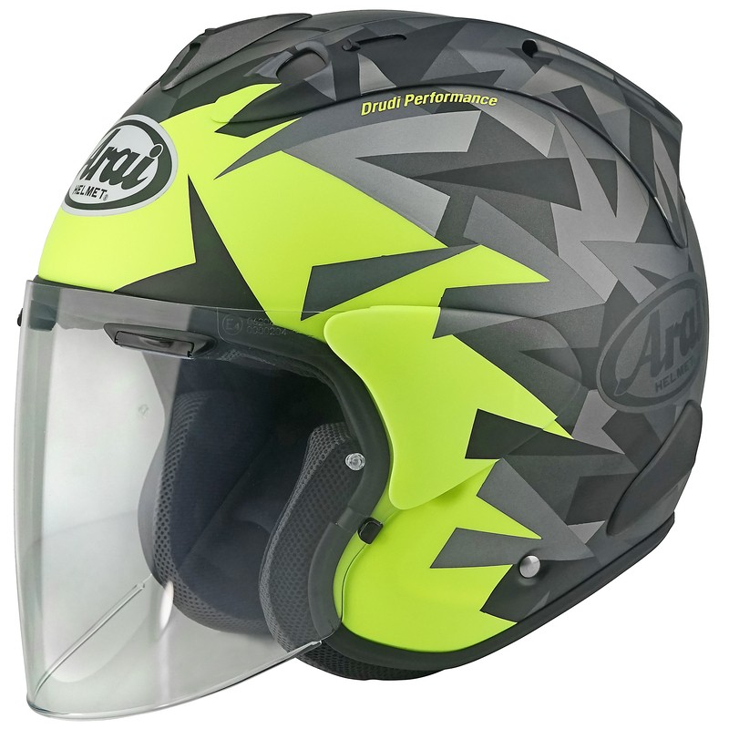 Casco ARAI SZ-R EVO - Frost Mimesis amarillo - motoscamaralweb.com Casco ARAI SZ-R EVO - Frost Mimesis amarillo - motoscamaralweb.com