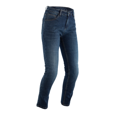 Pantalón textil reforzado con aramida RST Tapered-Fit CE mujer (pernera corta) - Azul oscuro - motoscamaralweb.com