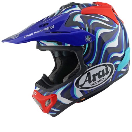 Casco ARAI MX-V EVO Stream - Azul - motoscamaralweb.com