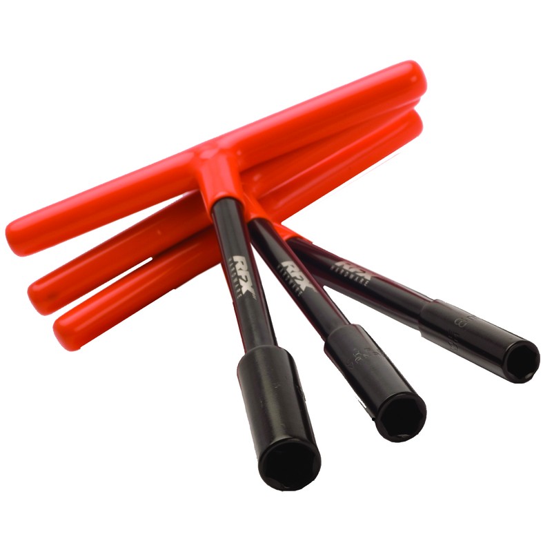 Juego de llaves de vaso en T RFX Pro (negro/naranja) de alcance estándar con mango de goma - KTM & Husqvarna 8 mm/10 mm/ Juego de llaves de vaso en T RFX Pro (negro/naranja) de alcance estándar con mango de goma - KTM & Husqvarna 8 mm/10 mm/