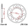 Corona JT 1134 de acero con 51 dientes - motoscamaralweb.com
