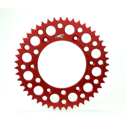 Corona RENTHAL aluminio ultraligera autolimpiable 154U - Paso 520 - motoscamaralweb.com