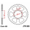 Corona JT SPROCKETS acero estándar 809 - Paso 428 - motoscamaralweb.com