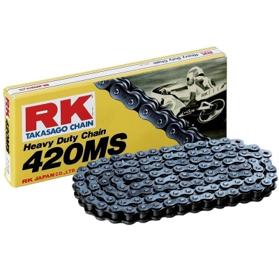 Cadena RK 420MS con 120 eslabones negro - motoscamaralweb.com