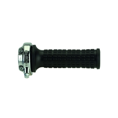 Acelerador vintage cromado Domino Lario 0346.03 + puños- motoscamaralw