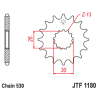 Piñón con goma anti-ruido JT SPROCKETS acero 1180 - 530 - motoscamaralweb.com