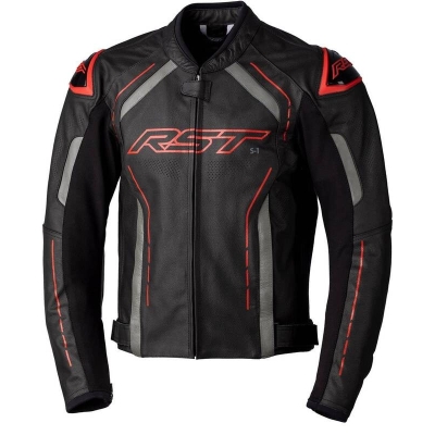 Chaqueta de Piel (Hombre) RST S-1 CE Rojo. Talla EU56/XL - motoscamaralweb.com