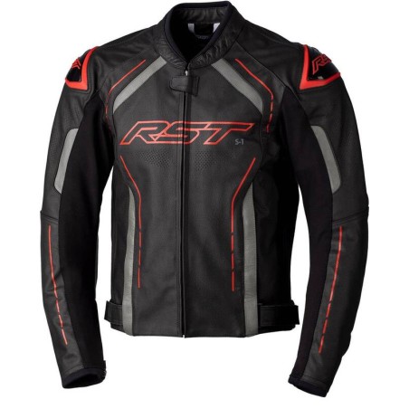 Chaqueta de Piel (Hombre) RST S-1 CE Rojo. Talla EU56/XL - motoscamaralweb.com