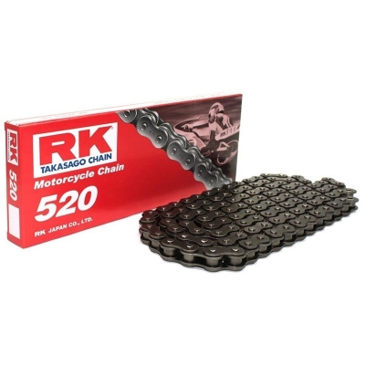 Cadena RK 520M con 110 eslabones negro - motoscamaralweb.com