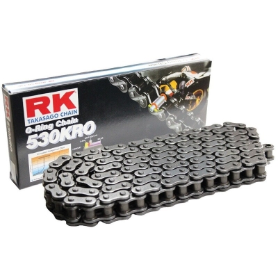 Cadena RK 530KRO con 104 eslabones negro - motoscamaralweb.com